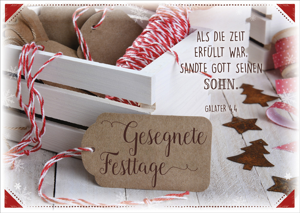 Postkartenbox Weihnachten Segenswünsche zum Fest - 12 verschiedene Postkarten in einer Box mit...