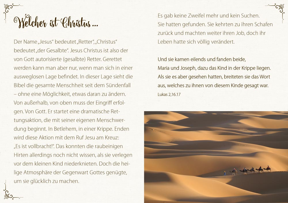 Grußheft Besinnliche Weihnachten