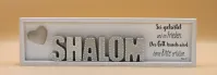 Cementini Wandbild SHALOM 1.Sam 1,17 - aus Holz & Betonbuchstaben