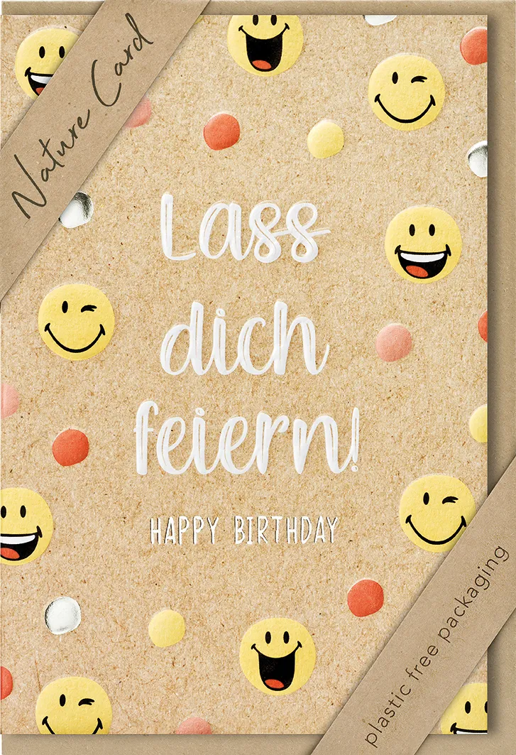 Faltkarte Lass dich feiern! NC