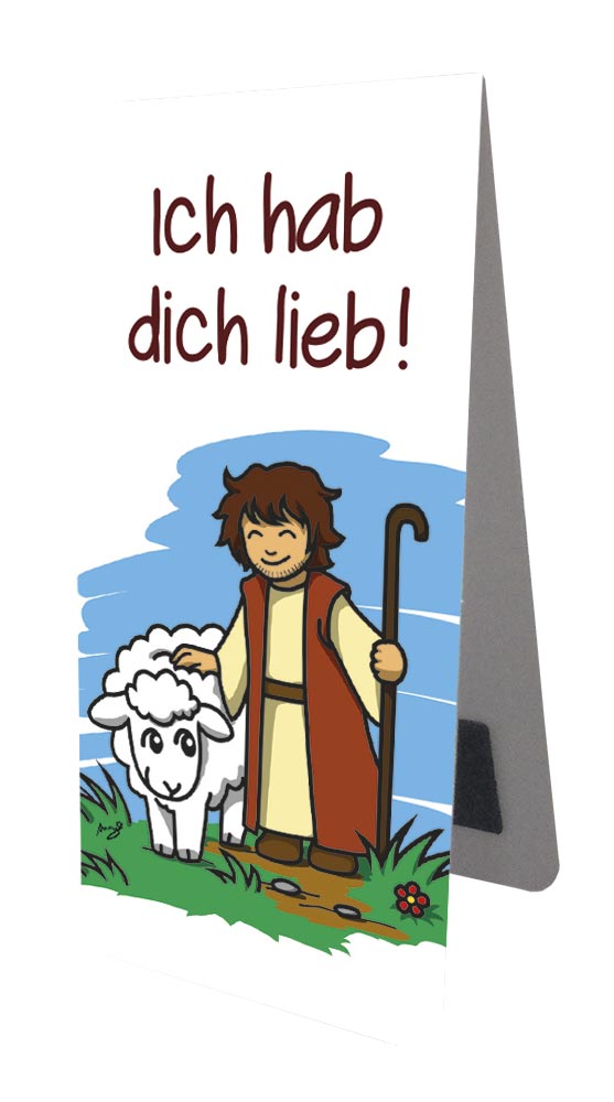 Magnet Lesezeichen Ich hab dich lieb! / Hirte