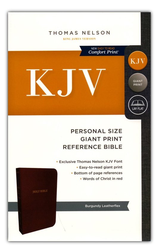 King James Bibel Deutsch Englisch Englisch, Bibel King James Version, Grossdruck, Kunstleder, weinrot