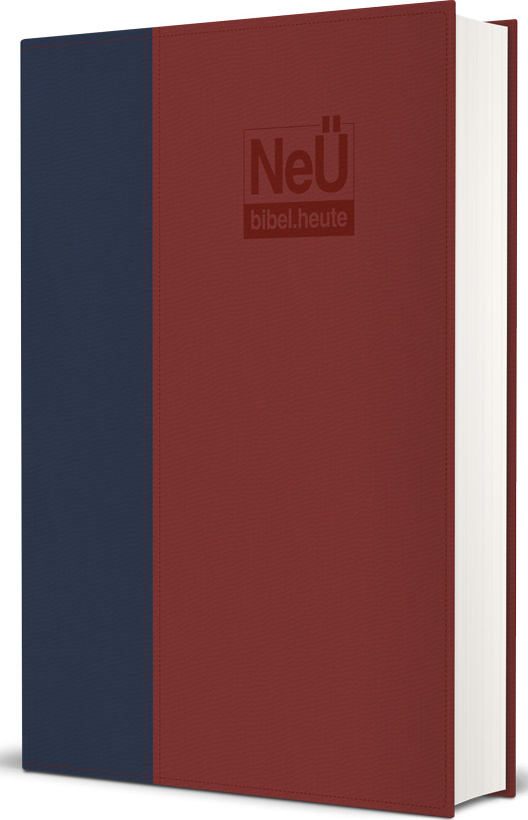 NeÜ bibel. heute Standardausgabe - Zweifarbiges Kunstleder Blau/Rot
