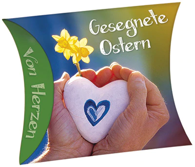 Gesegnete Ostern (Schafmilchseife Herz) - Duft: zart und frisch - Ringelblume (30g)