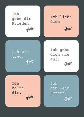 Ich gebe dir Frieden (Sticker-Postkarte)