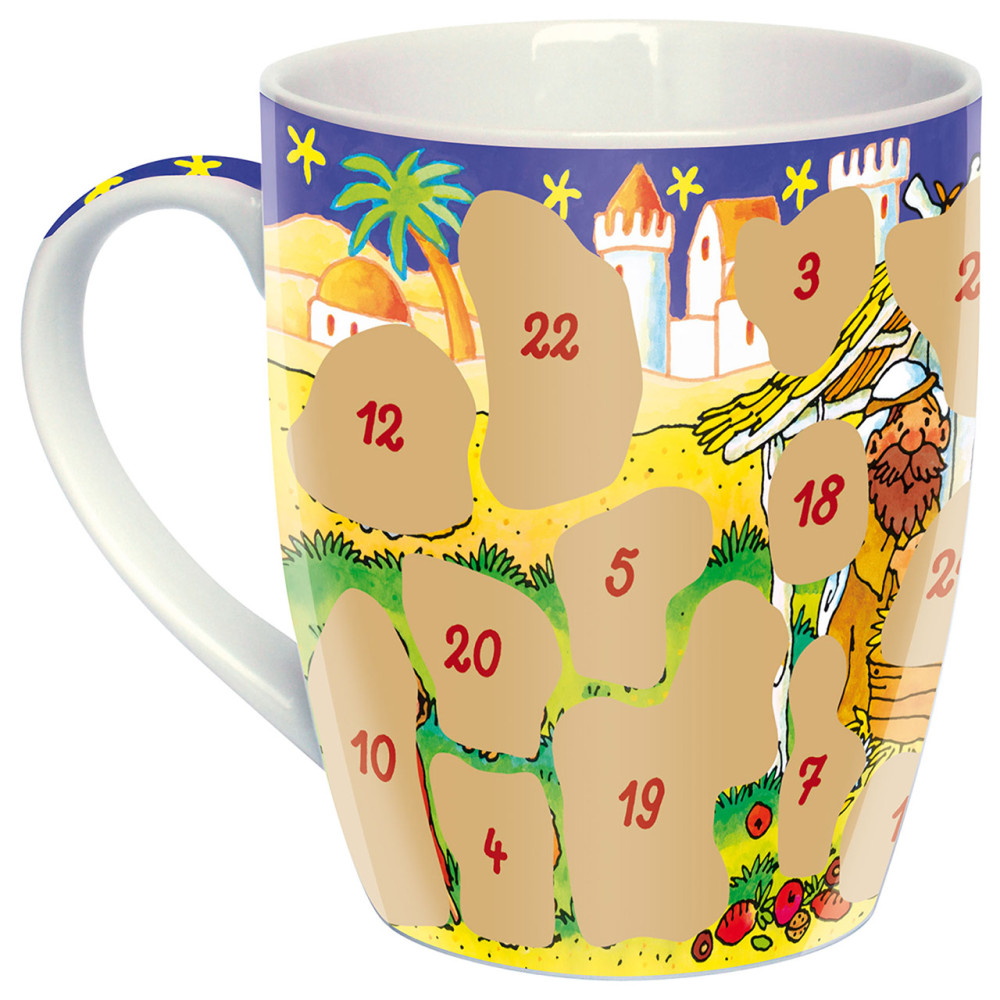 Adventskalender-Tasse: Weihnachtskrippe