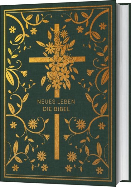 Neues Leben Bibel - Golden Grace Edition - Einspaltig - Waldgrün