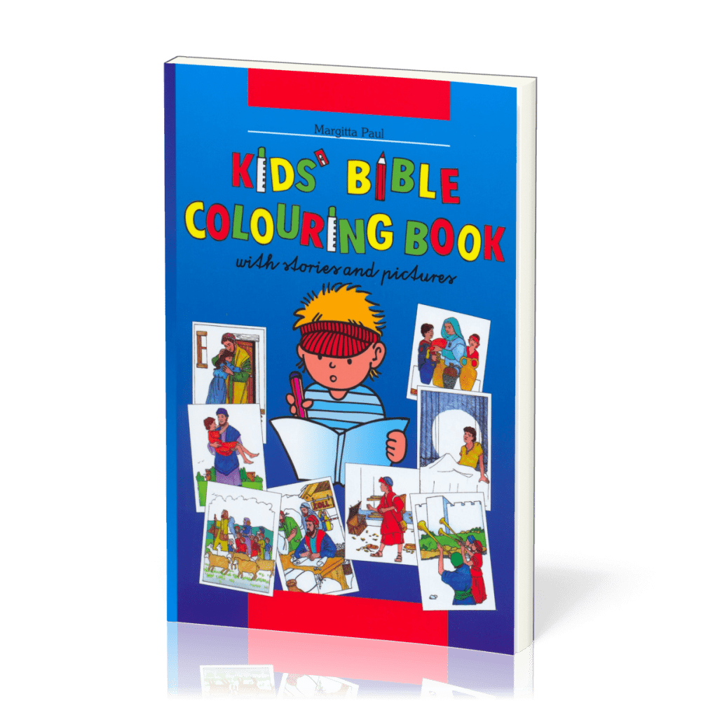 Kinder-Mal-Bibel Englisch - Kids' bible coloring book with stories and pictures