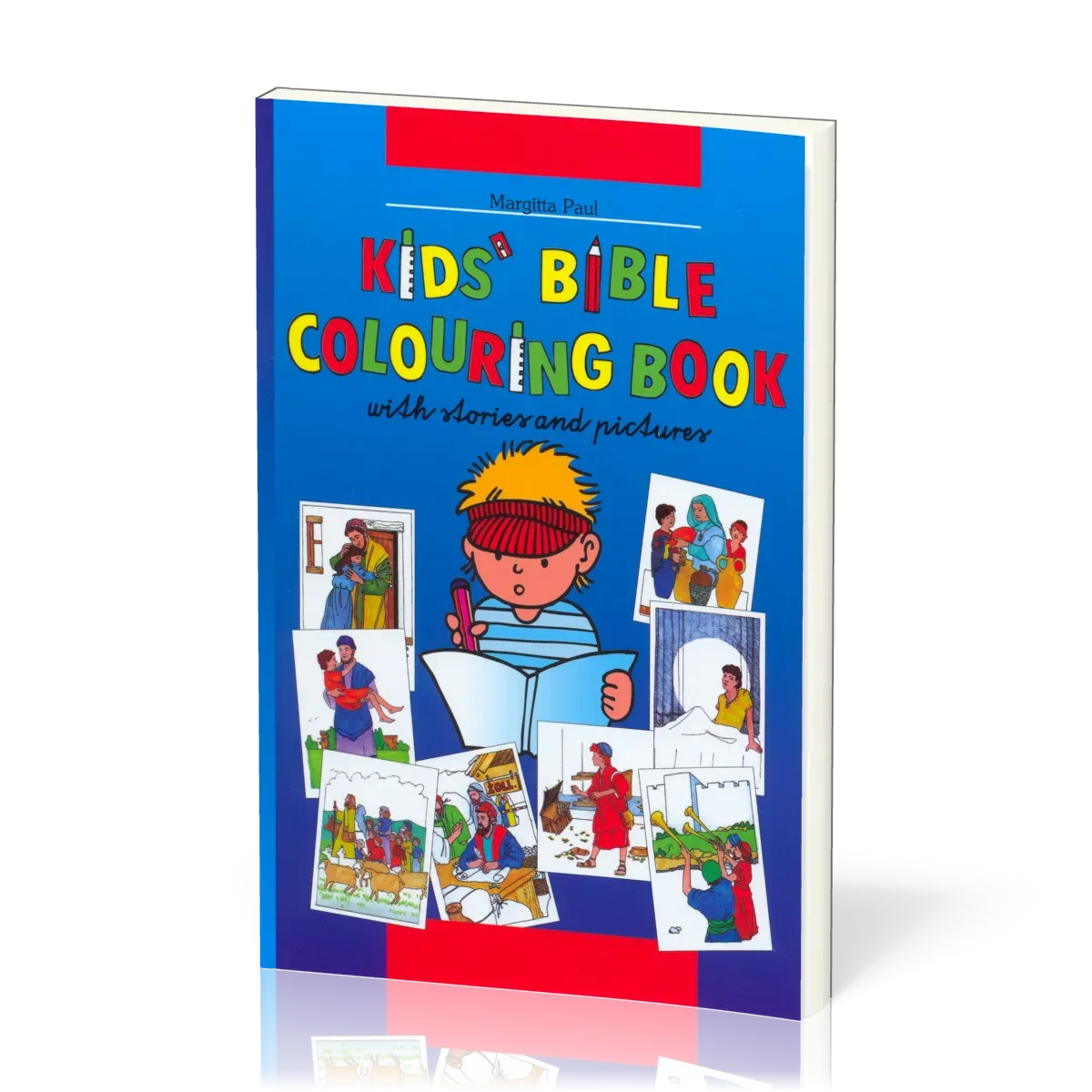 Kinder-Mal-Bibel Englisch - Kids' bible coloring book with stories and pictures