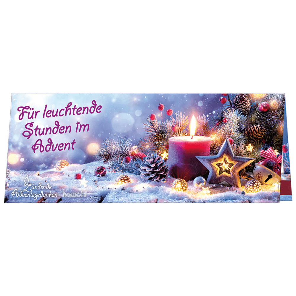 Zündende Adventsgedanken: Für leuchtende Stunden im Advent - Streichholz-Adventskalender