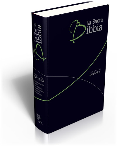 Italienisch, Bibel Nuova Riveduta 2006, Grossdruck, Flexibler Einband, Fibroleder, Schwarz