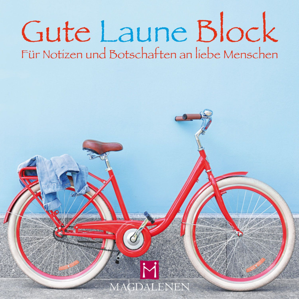 Gute Laune Block Fahrrad - ohne Texte