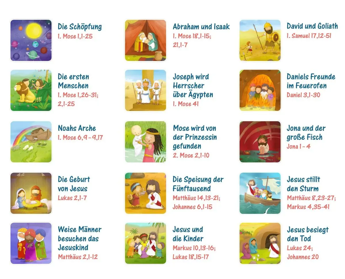 Bibel-Memo - Wer findet die meisten Paare?