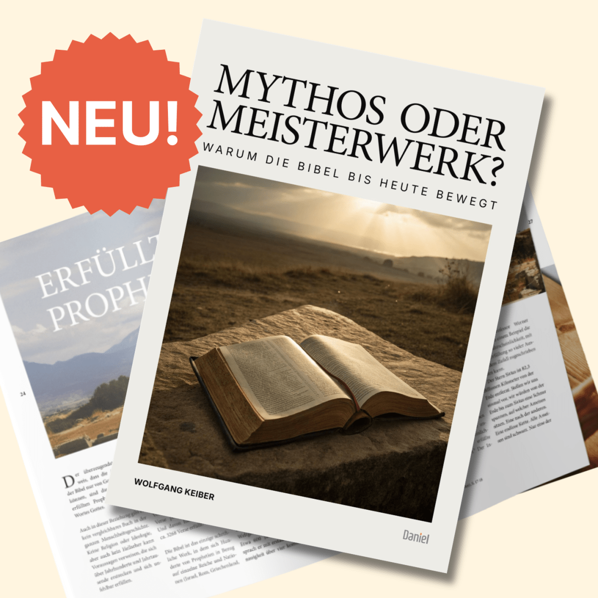  Ein Heft zum Weitergeben über die Glaubwürdigkeit der Bibel... 